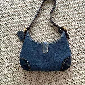 Coach Hampton Denim Shoulder Bag